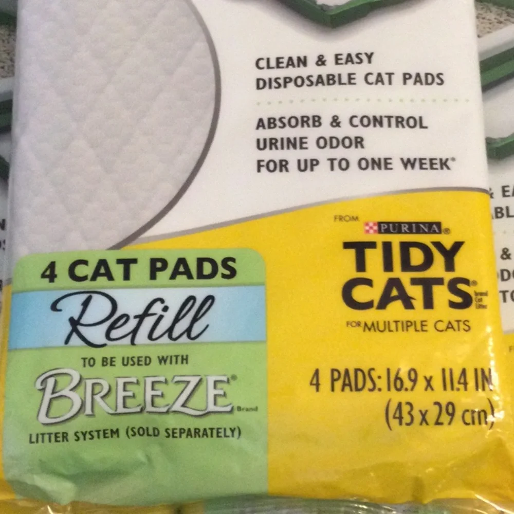 Purina Tidy Cats BREEZE Litter box Refill pads (3) New